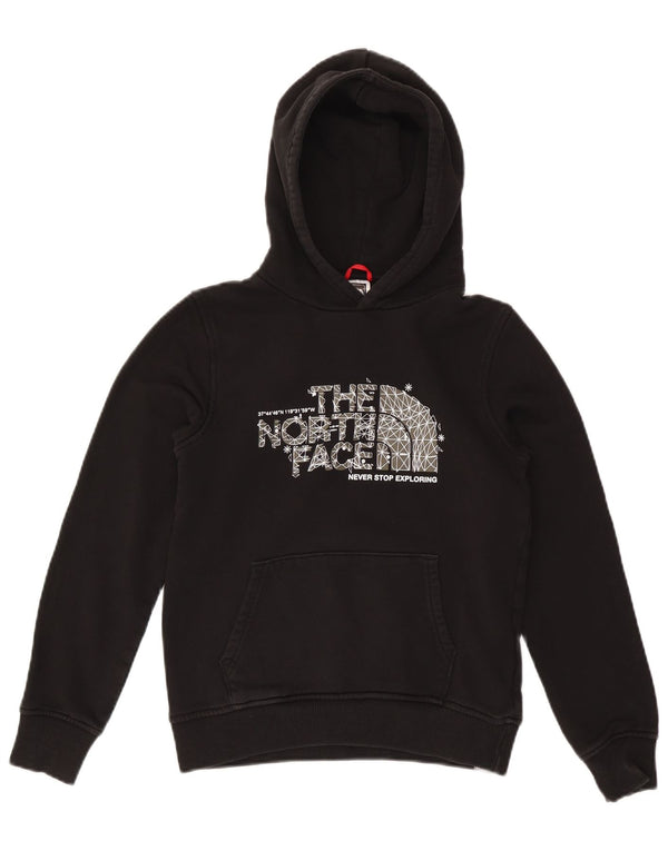 Felpa con cappuccio grafica per ragazze The North Face 13-14 anni XL in cotone nero