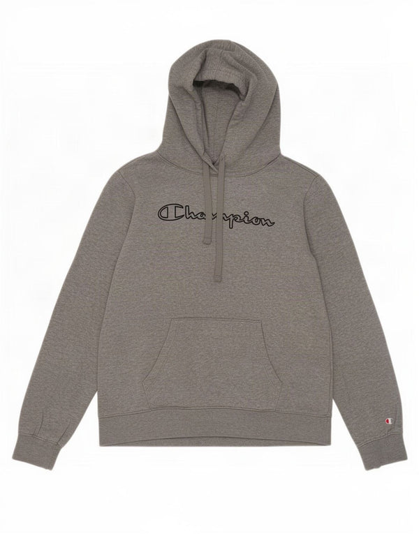 Maglione con cappuccio grafico da donna Champion UK 12 Cotone grigio medio