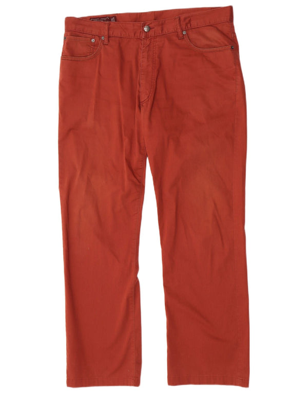 Pantaloni casual dritti da uomo Marlboro Classics W38 L31 Arancioni