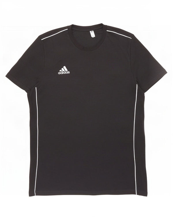 T-shirt Adidas da uomo Top Large in cotone nero