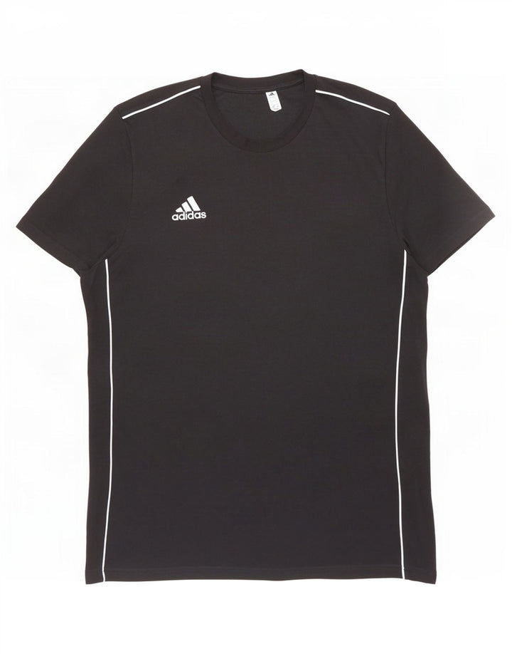 T-shirt Adidas da uomo Top Large in cotone nero