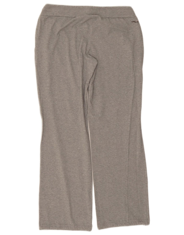 Pantaloni della tuta Adidas Climalite da donna UK 8/10 Piccolo cotone grigio