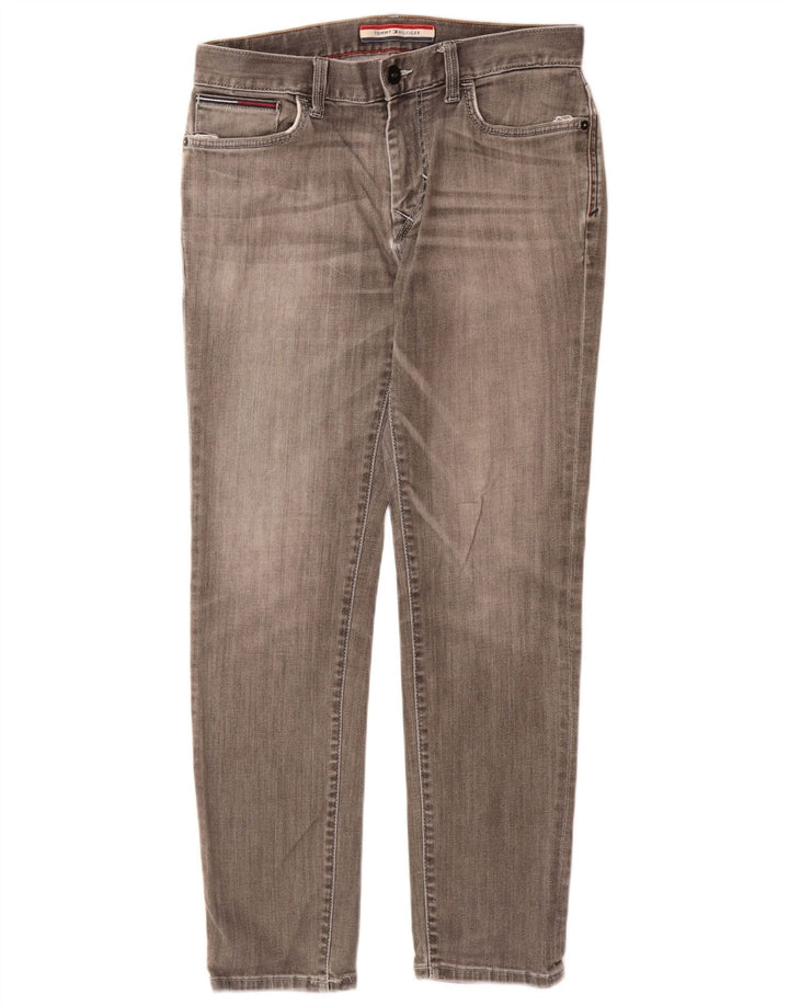 Jeans slim da uomo Tommy Hilfiger W30 L30 cotone grigio