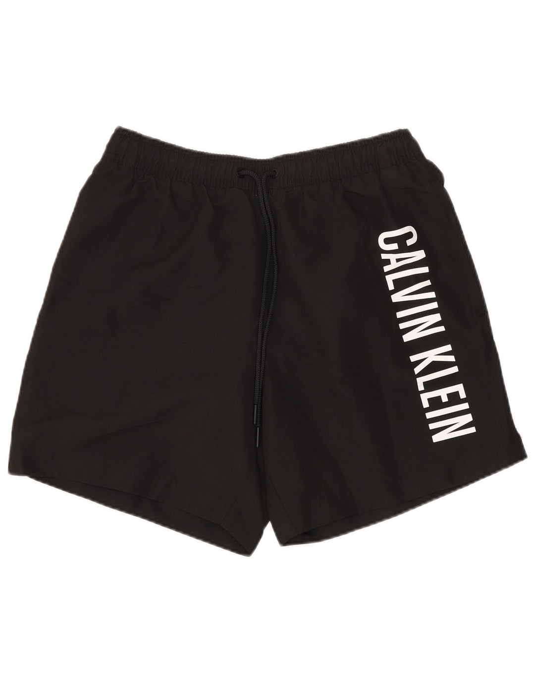 Pantaloncini da bagno grafici da uomo Calvin Klein piccoli in poliestere nero