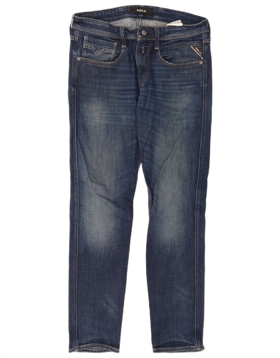 Jeans slim da uomo Replay W33 L32 cotone blu