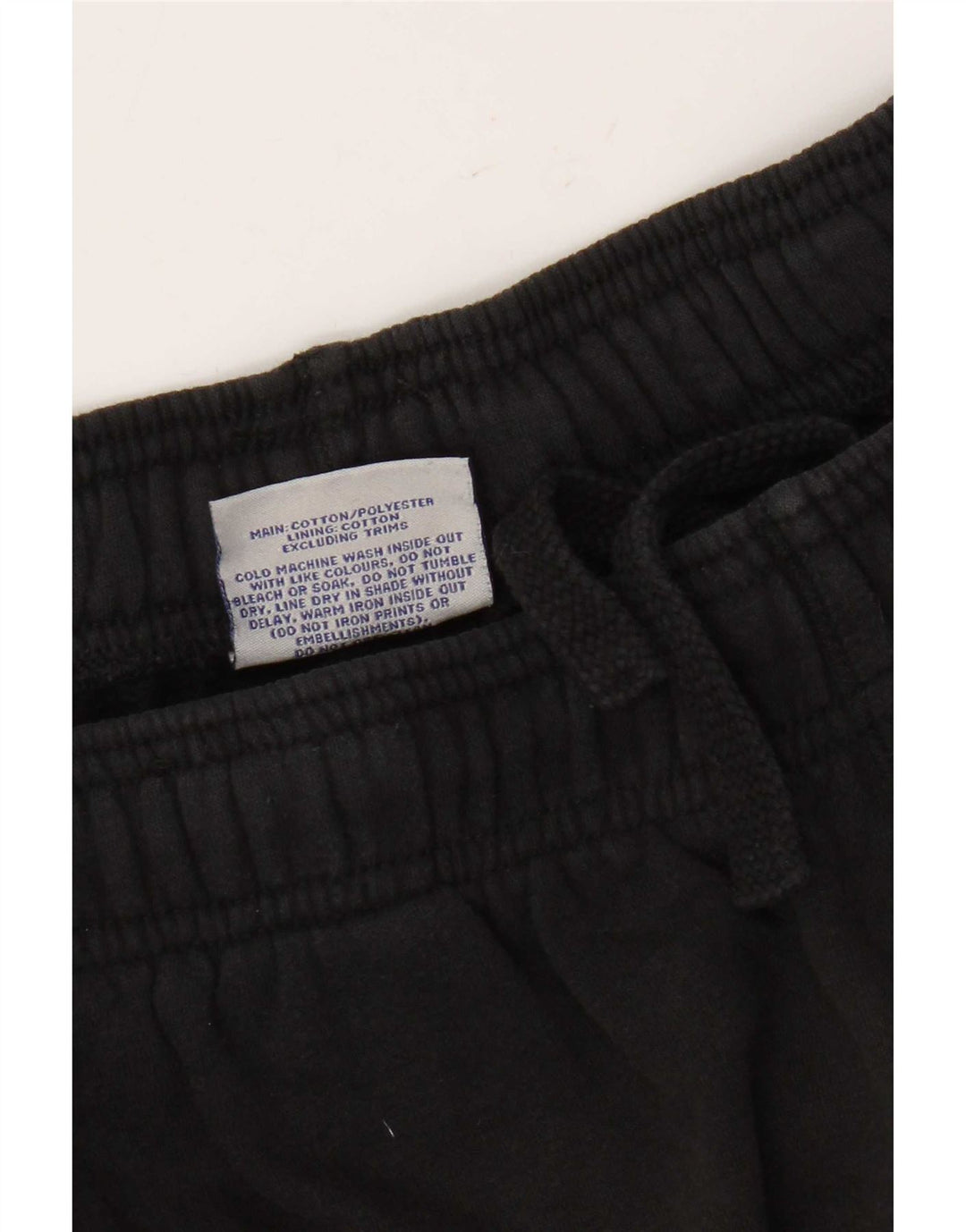 Pantaloni da tuta con grafica Champion da uomo, grandi, in cotone nero