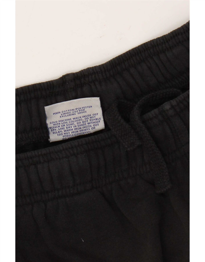 Pantaloni da tuta con grafica Champion da uomo, grandi, in cotone nero