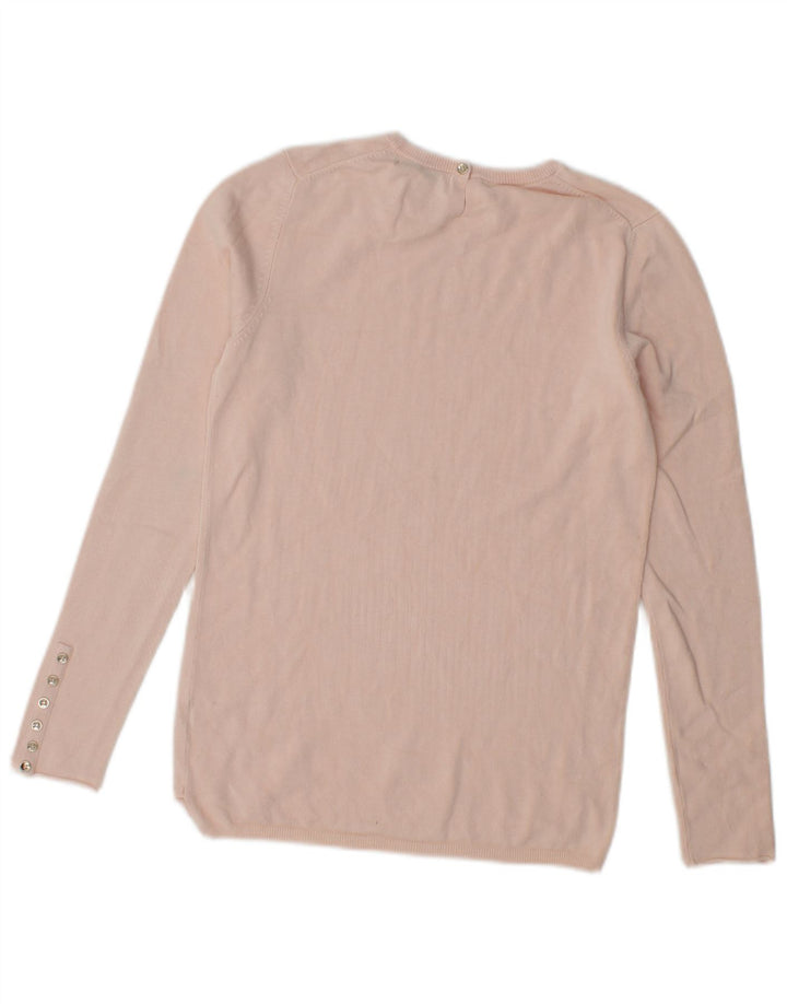 Maglione maglione girocollo da donna Zara UK 12 Rosa medio