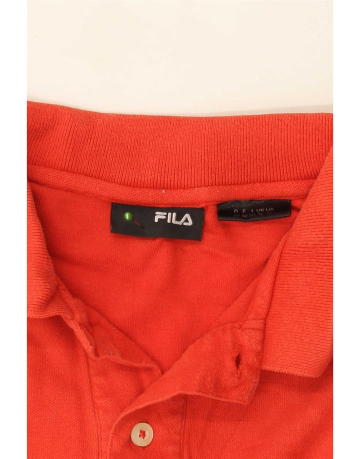 Polo da uomo Fila rossa media