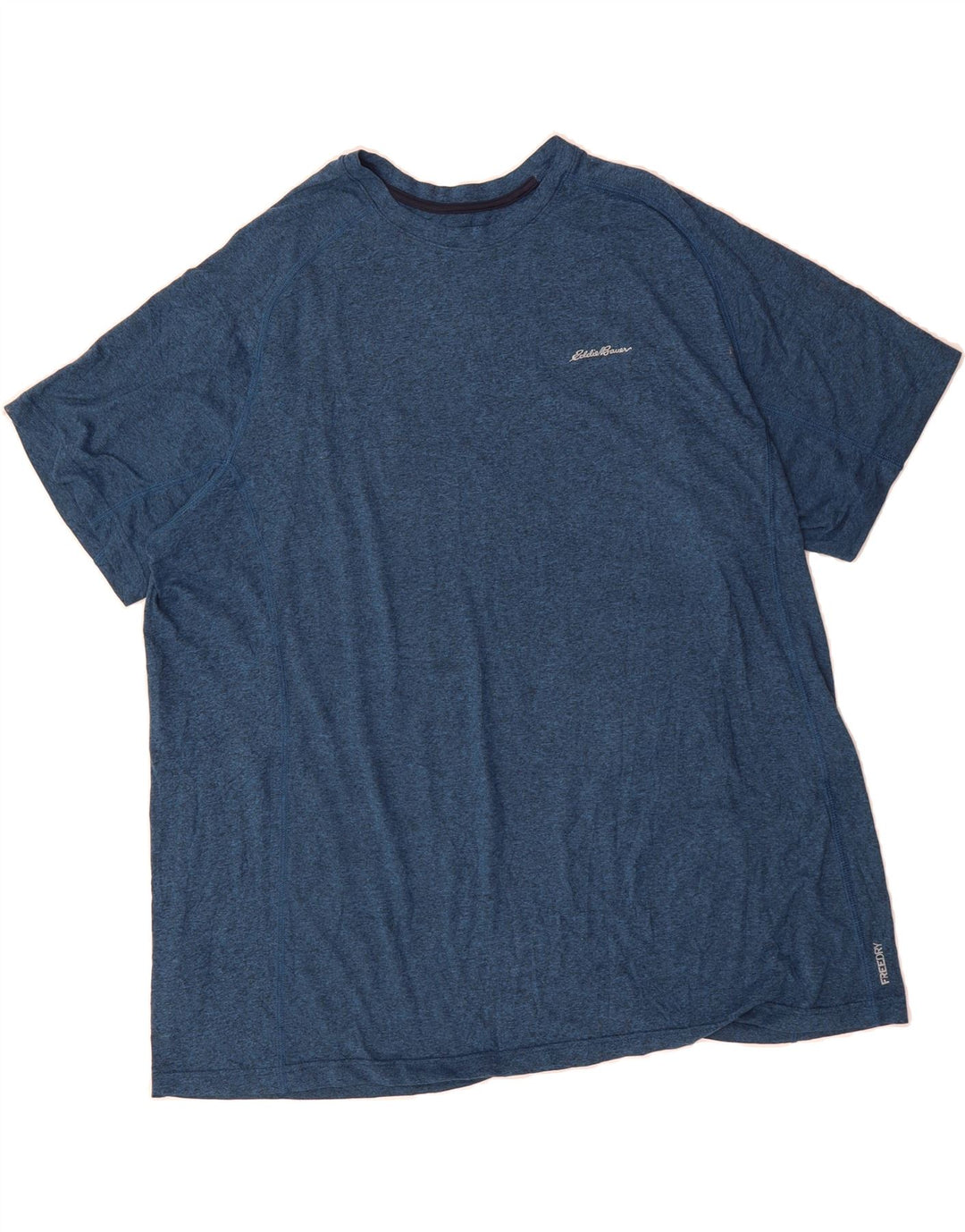 EDDIE BAUER Mens T-Shirt Top XL Blue Polyester Vintage Eddie Bauer and Second-Hand Eddie Bauer from Messina Hembry 