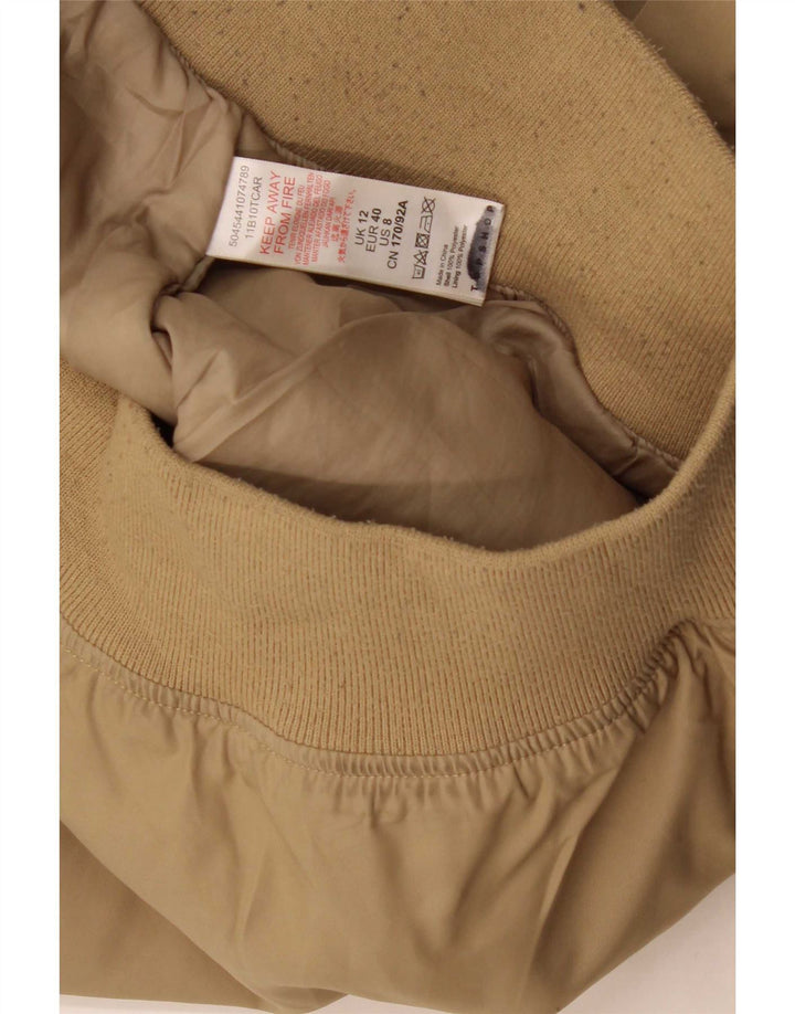 Topshop Bomber oversize da donna UK 12 Poliestere beige medio