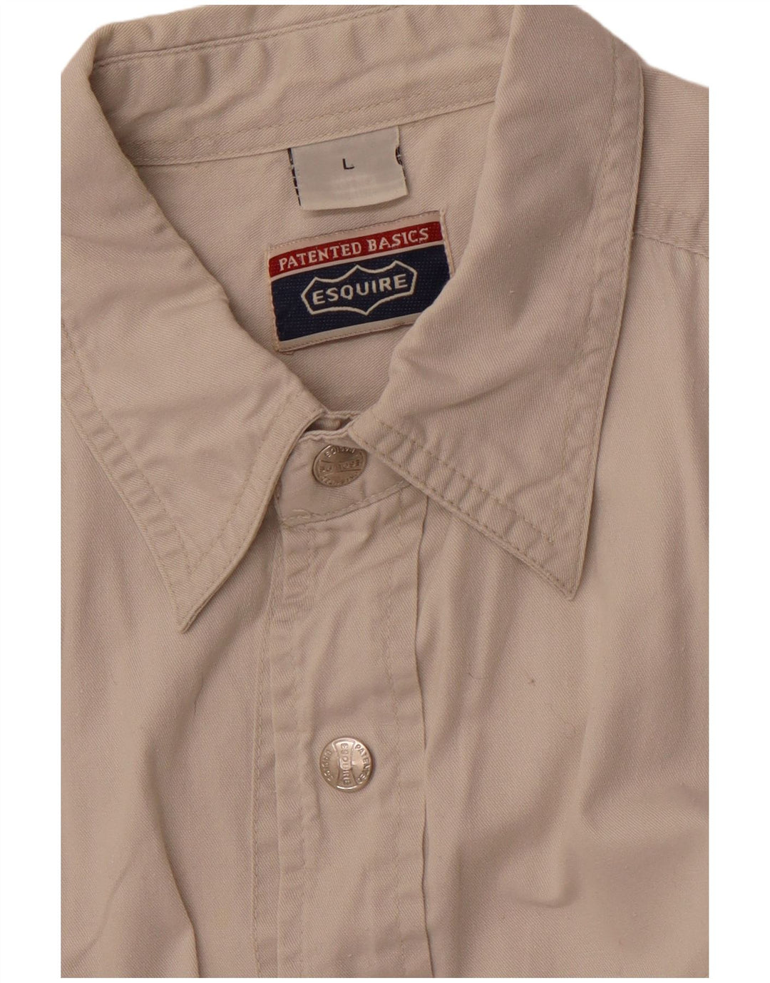 Camicia senza maniche da uomo VINTAGE grande in cotone beige