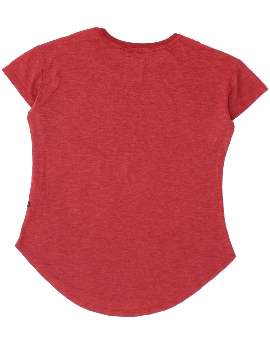 G-STAR Womens Graphic T-Shirt Top UK 14 Medium Maroon Cotton Vintage G-Star and Second-Hand G-Star from Messina Hembry 