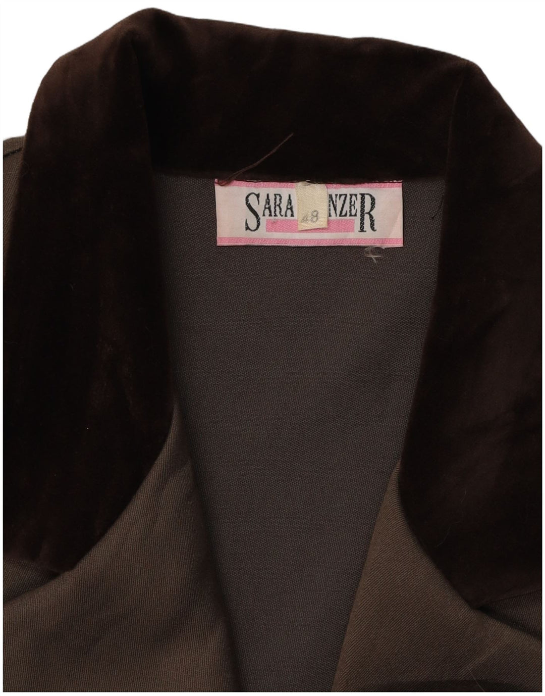 Cappotto doppiopetto da donna Sara Glenzer IT 48 XL Colorblock marrone