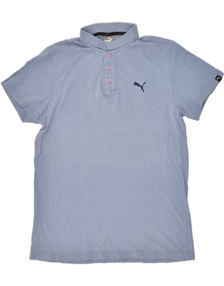 PUMA Mens Polo Shirt Large Blue Vintage Puma and Second-Hand Puma from Messina Hembry 