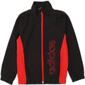 ADIDAS Boys Graphic Tracksuit Top Jacket 7-8 Years Black Colourblock Vintage Adidas and Second-Hand Adidas from Messina Hembry 