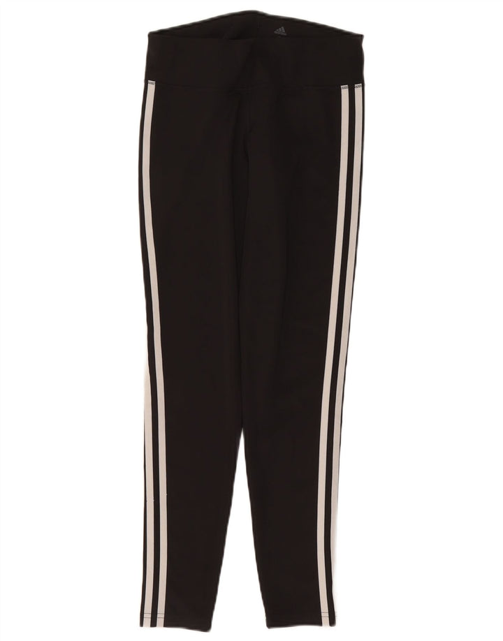 Leggings Adidas Climalite da donna UK 8/10 Piccolo poliestere nero