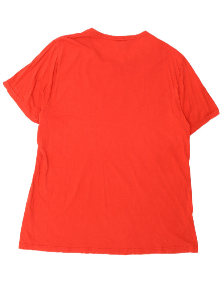 T-shirt grafica da uomo Puma XL rossa in cotone