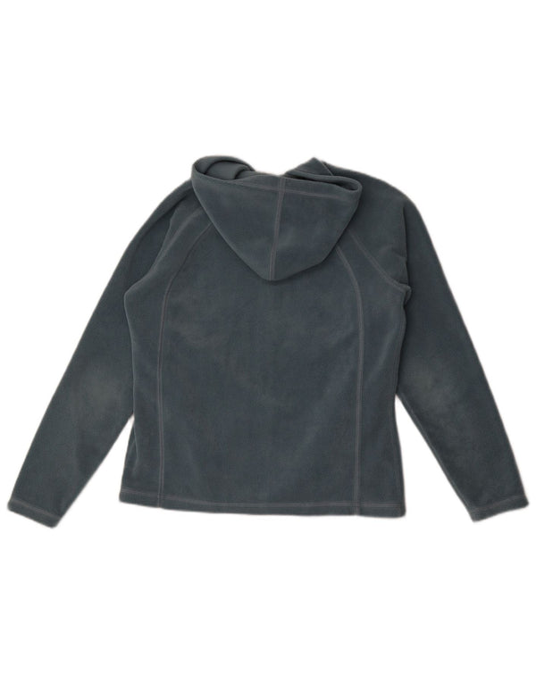 Giacca in pile con cappuccio Asics da donna UK 12 blu medio