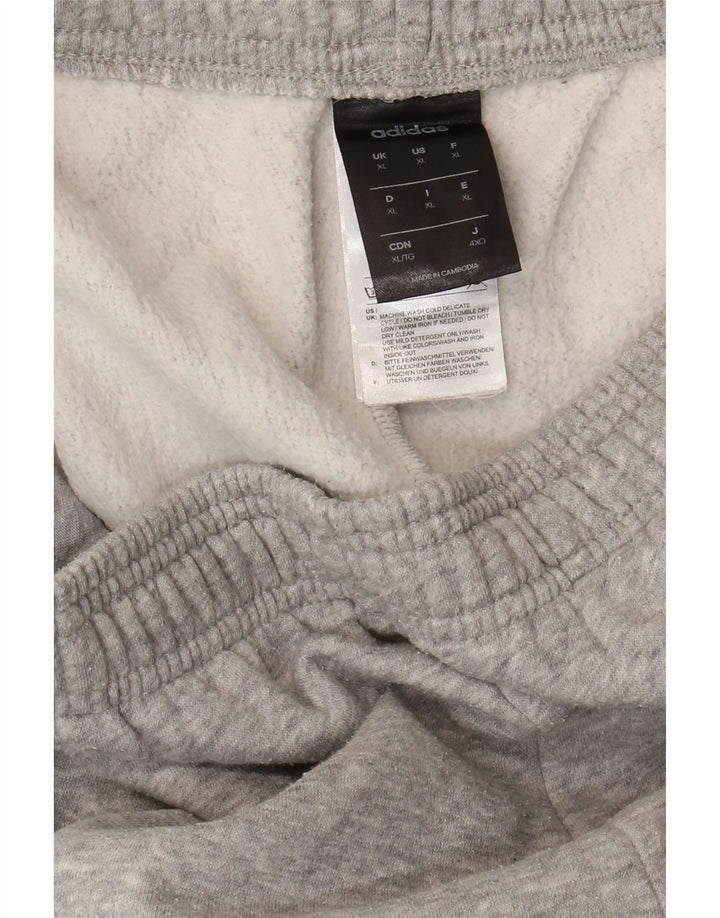 Pantaloni da tuta grafica da uomo Adidas XL in cotone grigio