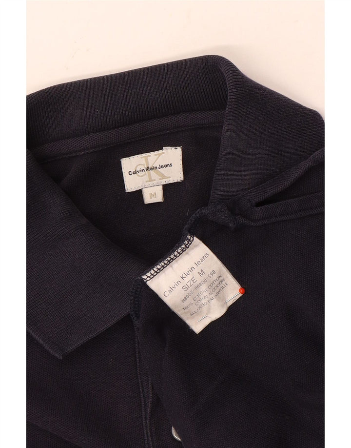 CALVIN KLEIN JEANS Polo da uomo in cotone blu navy medio