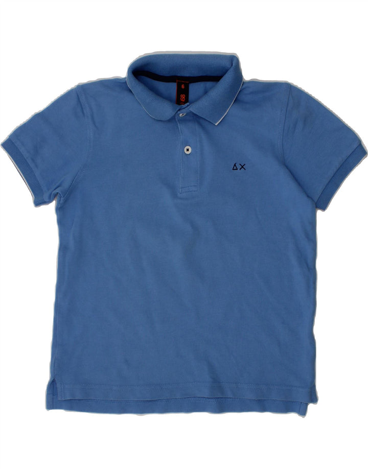 SUN68 Boys Polo Shirt 5-6 Years Blue Cotton Vintage Sun68 and Second-Hand Sun68 from Messina Hembry 