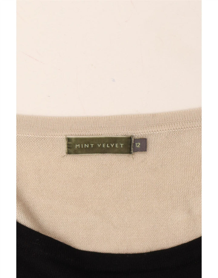 MINT VELVET Womens Boat Neck Jumper Sweater UK 12 Medium  Black Vintage MINT VELVET and Second-Hand MINT VELVET from Messina Hembry 