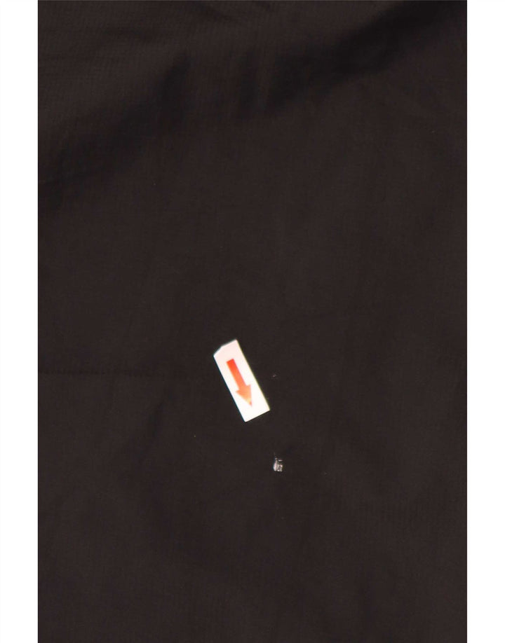 Giacca antipioggia da uomo Adidas con cappuccio UK 36 Small Nero Colourblock Poliestere