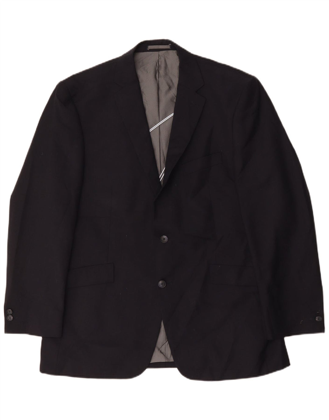 Giacca blazer da uomo a 2 bottoni Pierre Cardin UK 42 XL poliestere blu navy