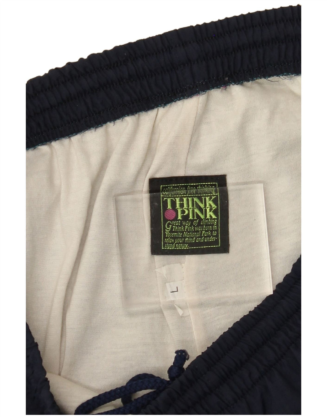 THINK PINK Pantaloni da tuta da uomo Joggers Large Blu navy Colorblock