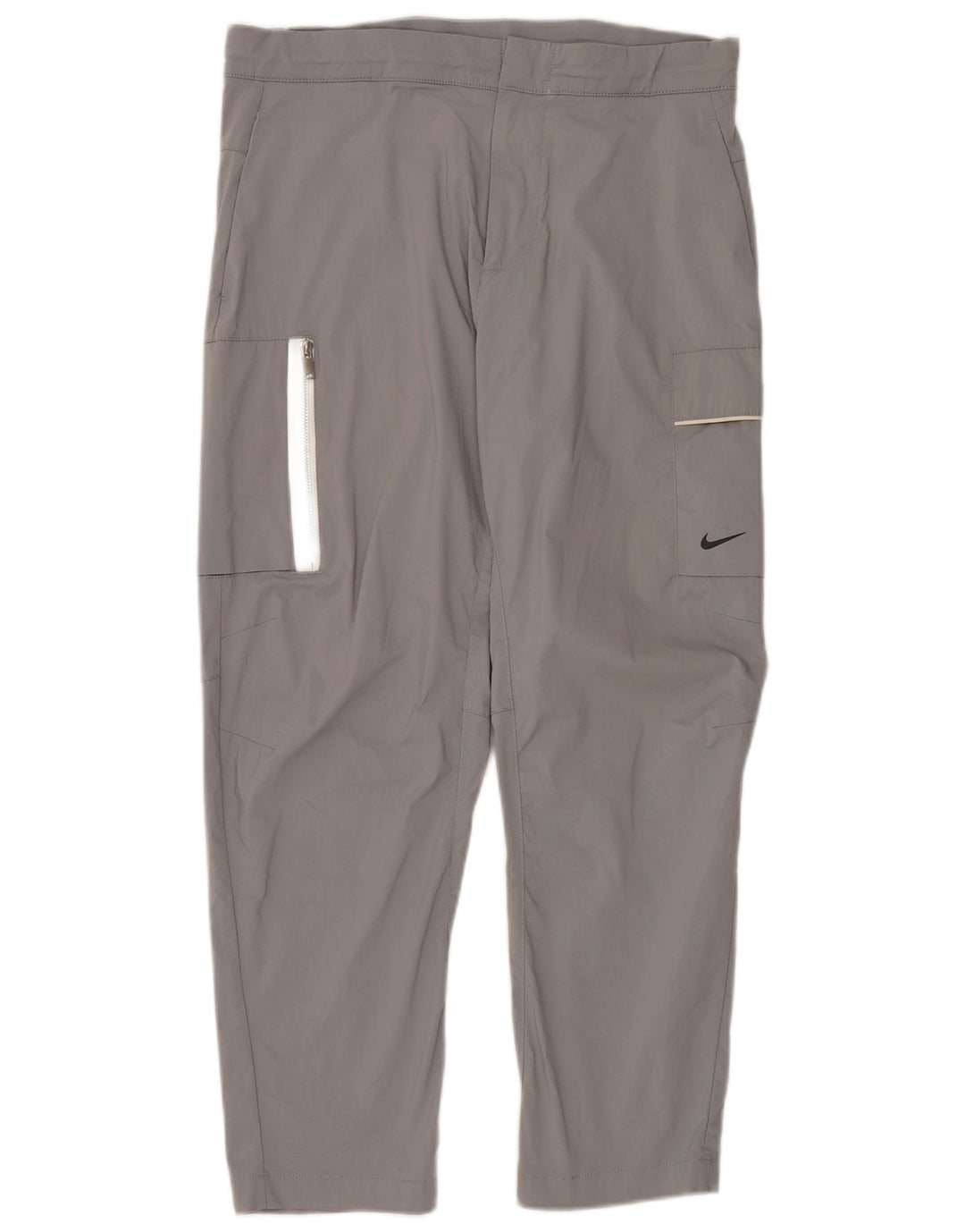 Pantaloni cargo dritti da uomo Nike W34 L28 cotone grigio
