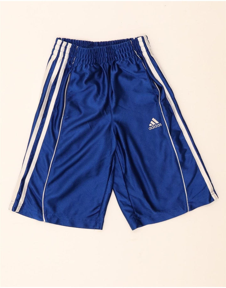 Pantaloncini sportivi Adidas da bambino 7-8 anni XS blu poliestere