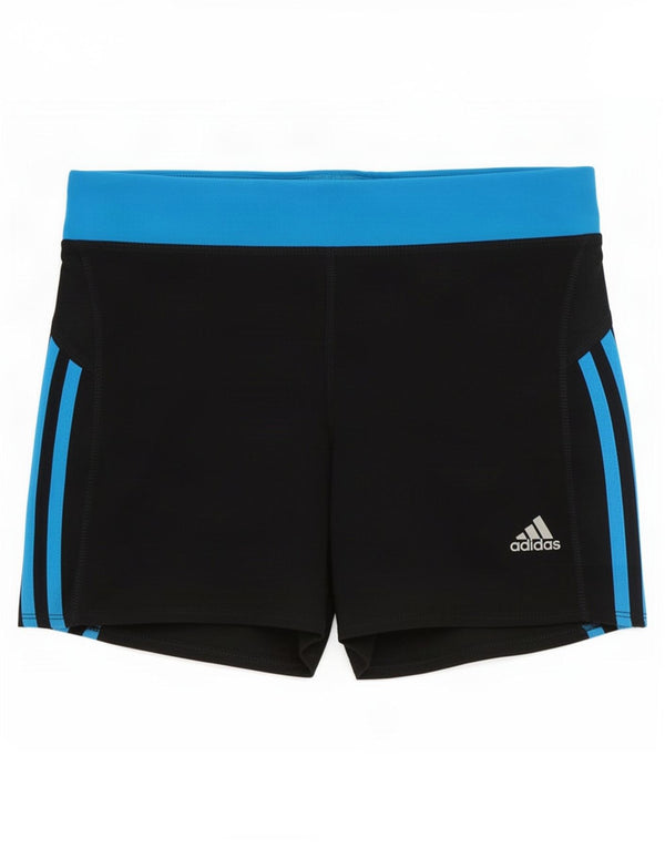 Pantaloncini sportivi Adidas Climalite da donna UK 10 Small Black Colourblock