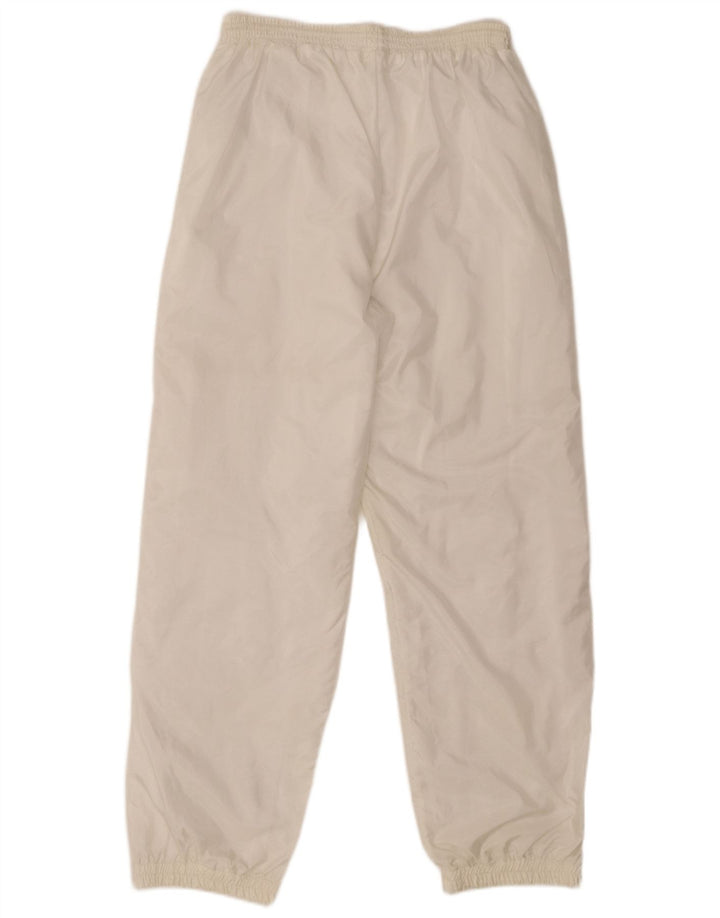 VINTAGE Mens Tracksuit Trousers Joggers UK 42 Large  White Polyamide