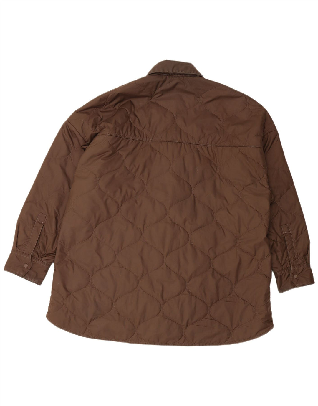 Giacca trapuntata oversize da donna Nike UK 16 grande poliestere marrone