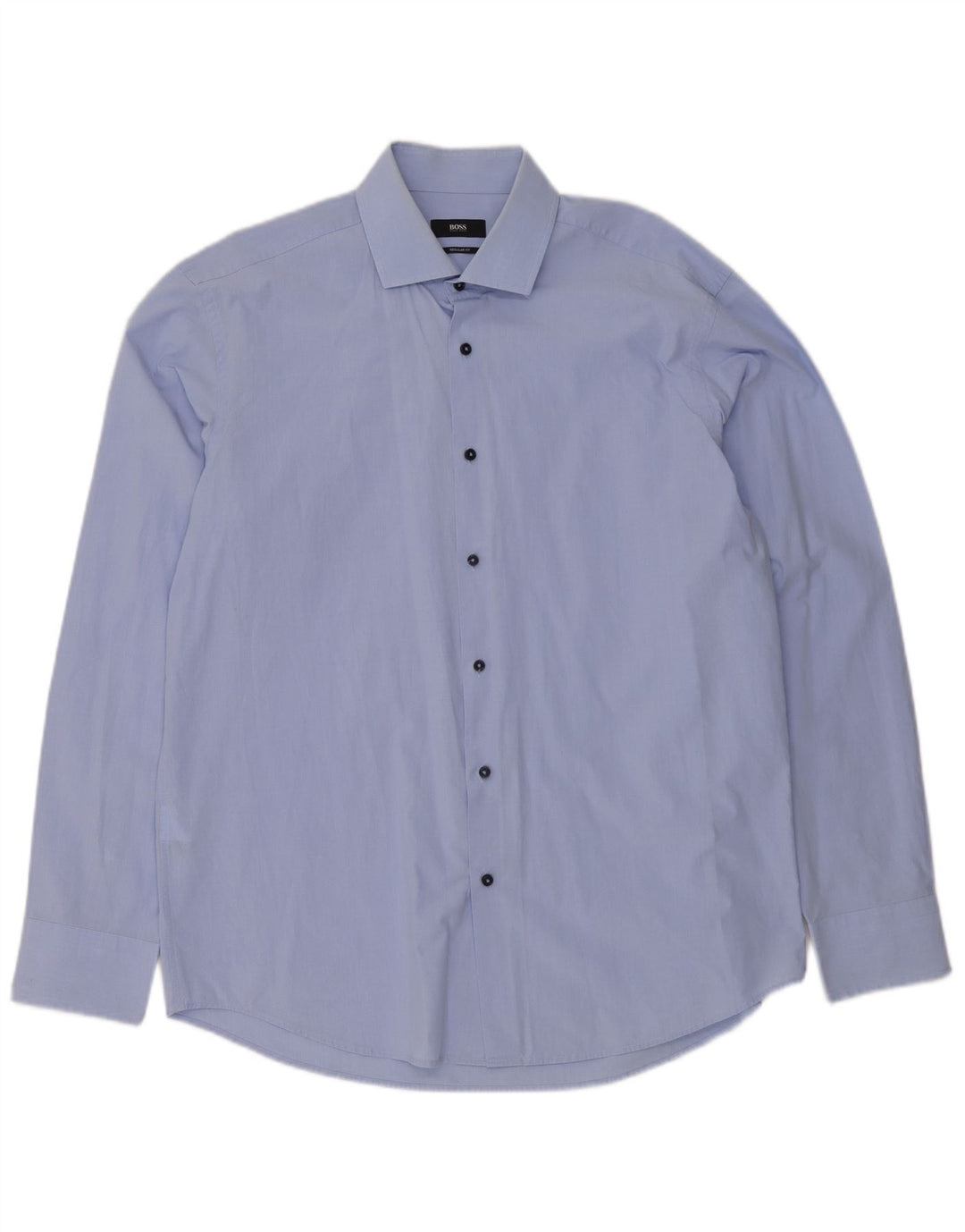 Camicia da uomo vestibilità regolare Hugo Boss taglia 43 17 XL cotone blu