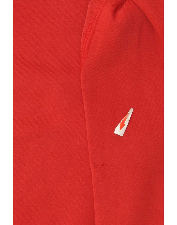 Maglia con cappuccio da uomo Nike UK 39/41 Cotone rosso medio