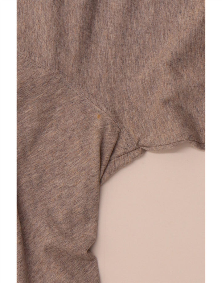 TOMMY HILFIGER Top grafico da uomo a maniche lunghe in cotone grigio medio