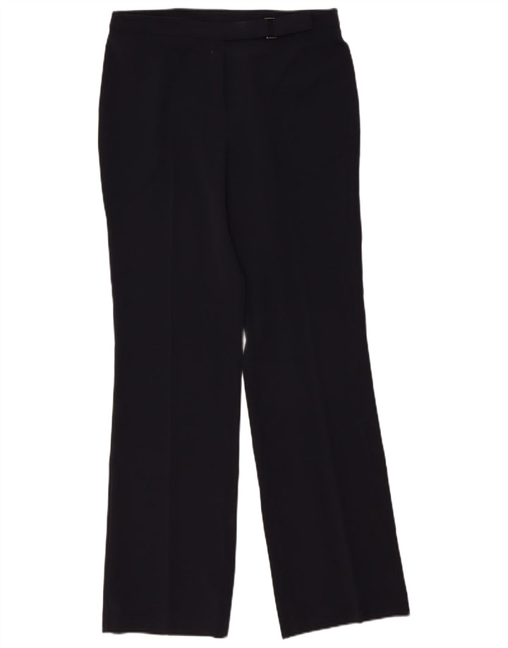 Pantaloni da abito da donna Marks & Spencer UK 12 Medium W32 L32 Blu Navy