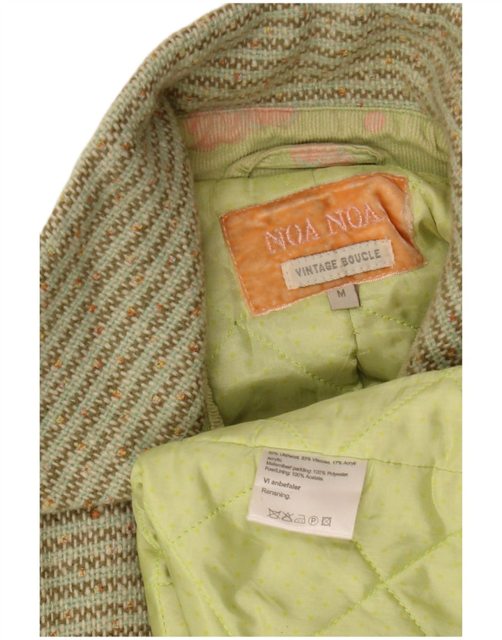 NOA Cappotto doppiopetto da donna NOA UK 14 Lana a righe verde medio
