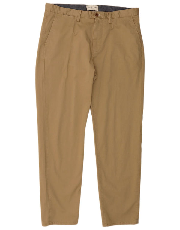 Pantaloni chino affusolati da uomo Gant W36 L32 in cotone beige