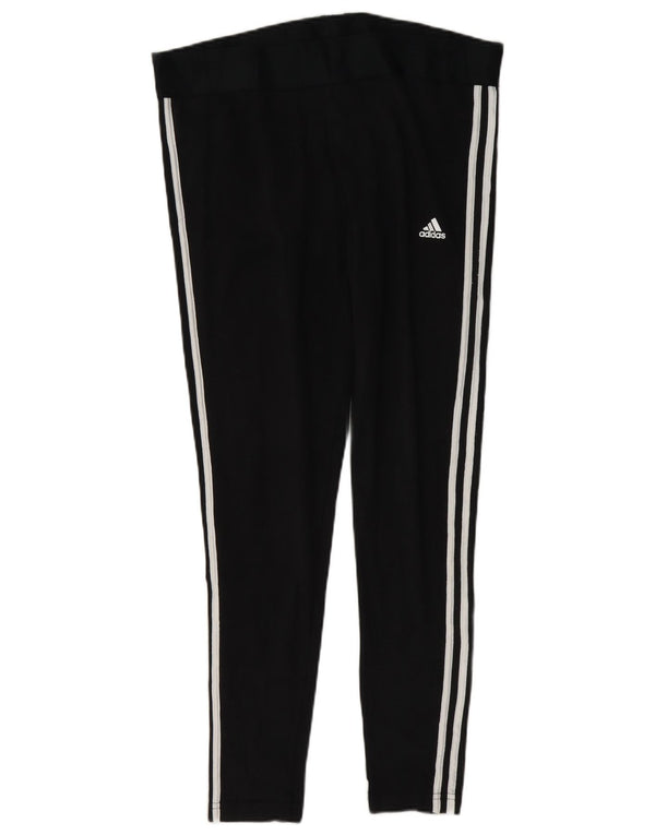 Leggings Adidas Donna UK 20/22 XL Cotone Nero