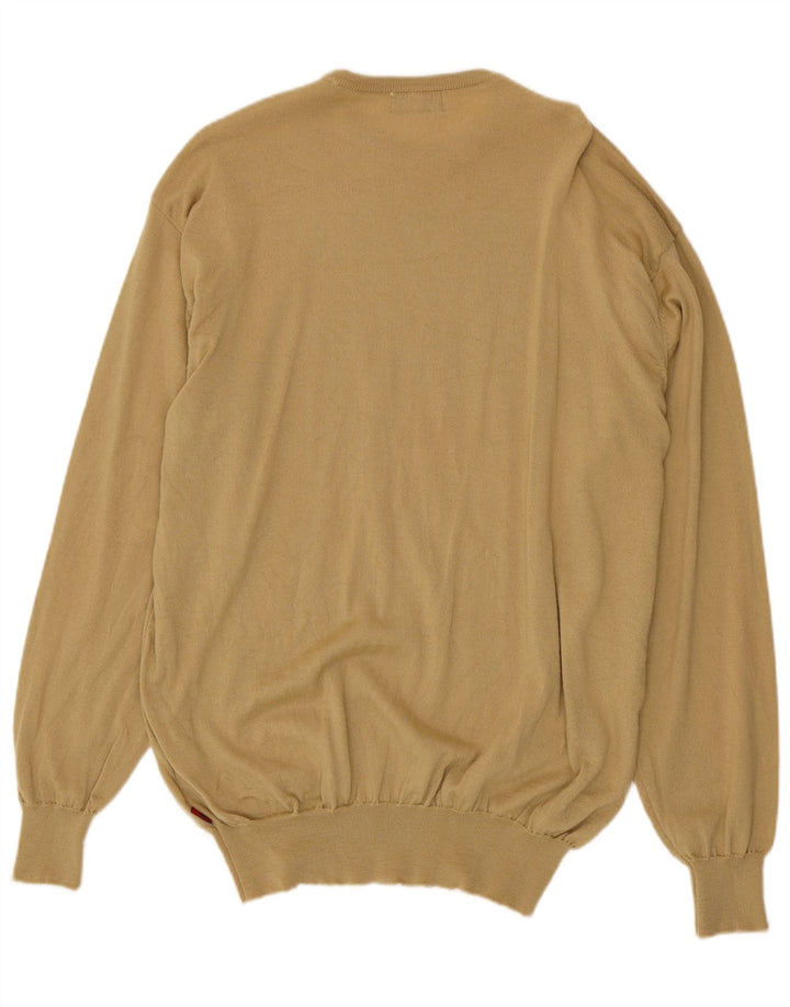 Maglione Kappa Uomo Girocollo 2XL Lana Vergine Beige