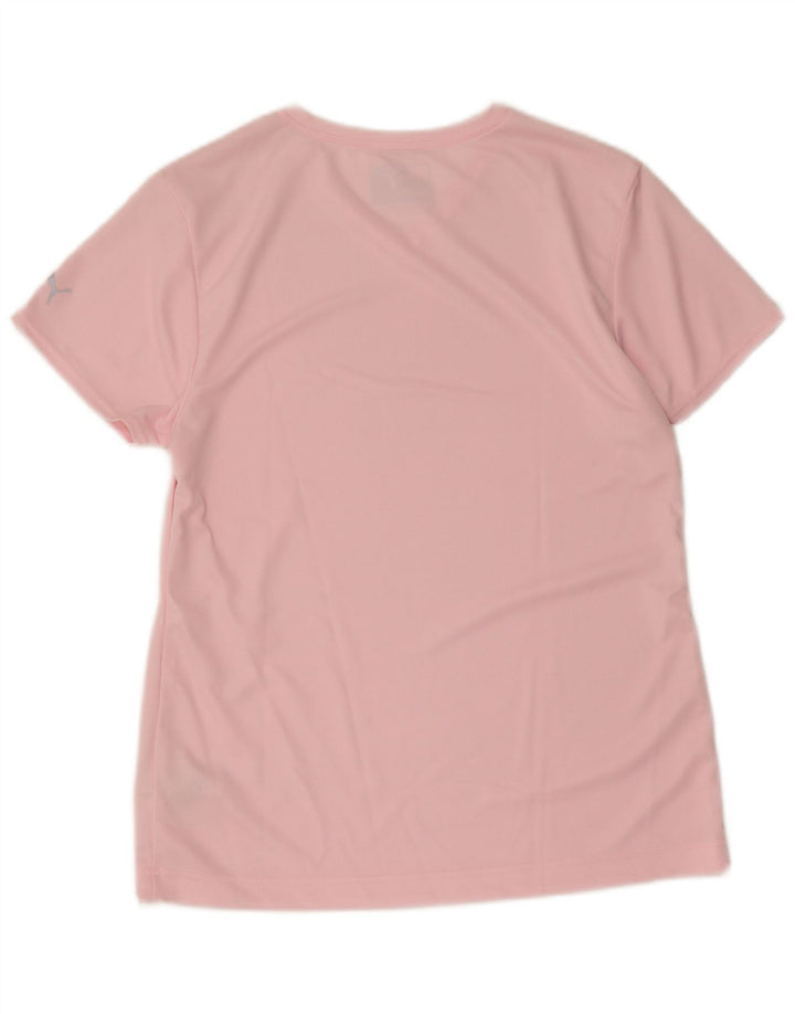 T-shirt da donna Puma UK 12 medio rosa poliestere