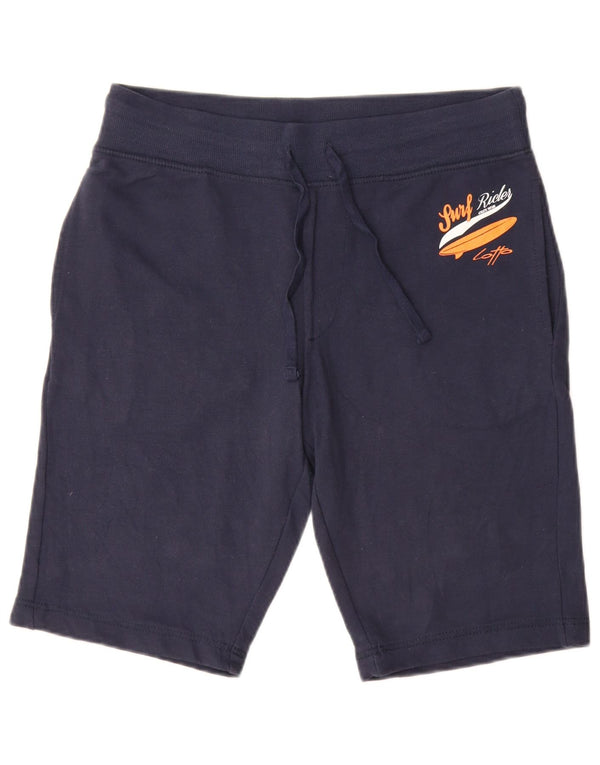 Pantaloncini sportivi grafici da uomo Lotto grandi in cotone blu navy
