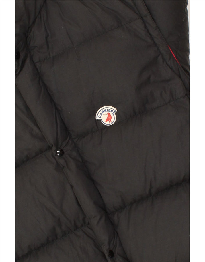 VINTAGE Boys Padded Jacket 13-14 Years XL Black Cotton Vintage Vintage and Second-Hand Vintage from Messina Hembry 