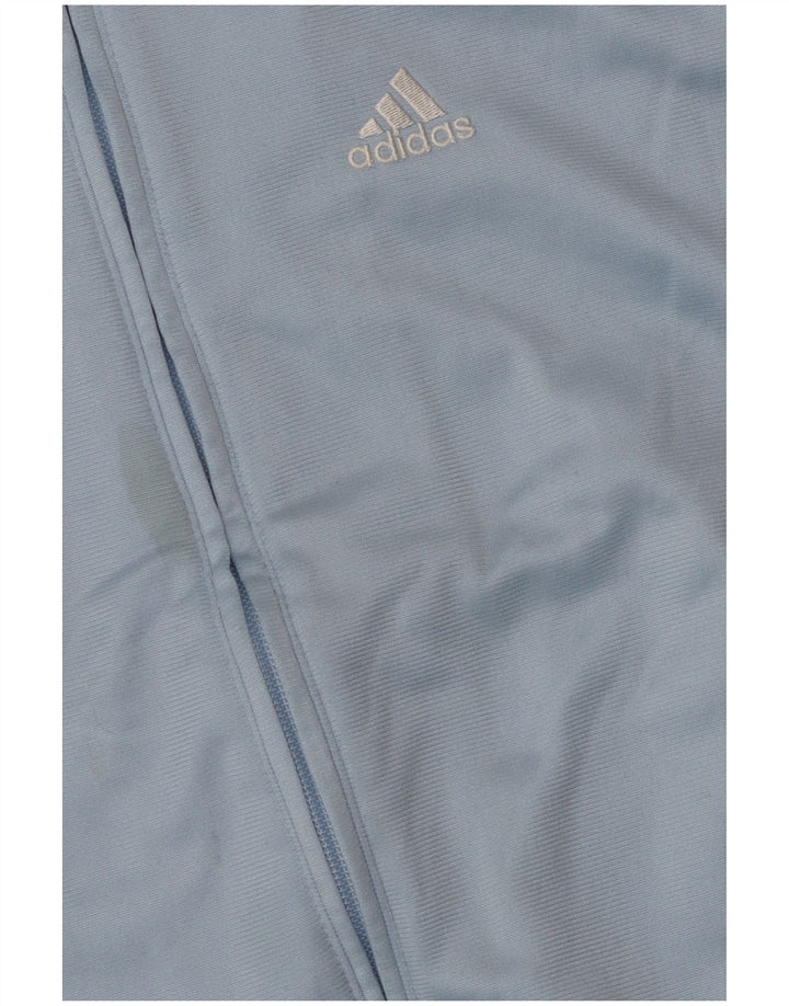 Giacca da tuta da ragazzo Adidas 13-14 anni in poliestere color block blu