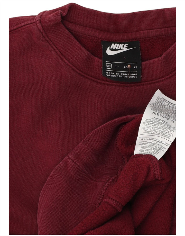 Felpa da uomo NIKE maglione XS bordeaux in cotone