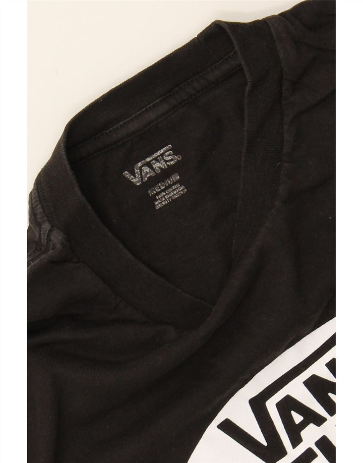 VANS Mens Graphic T-Shirt Top Medium Black Cotton Vintage Vans and Second-Hand Vans from Messina Hembry 