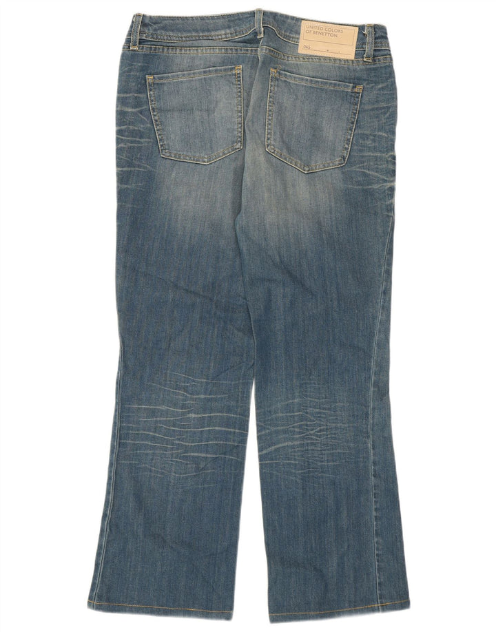 Jeans Bootcut da donna Benetton W29 L27 cotone blu